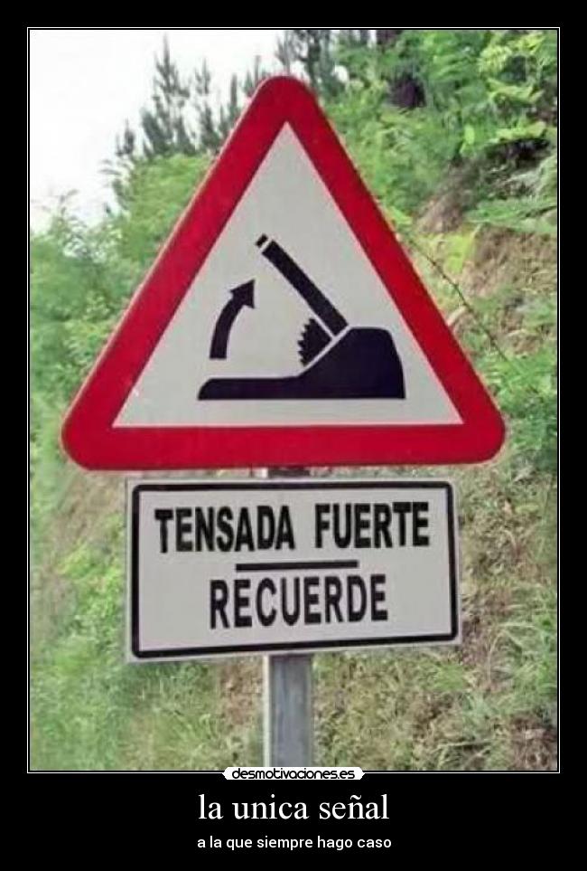 la unica señal -