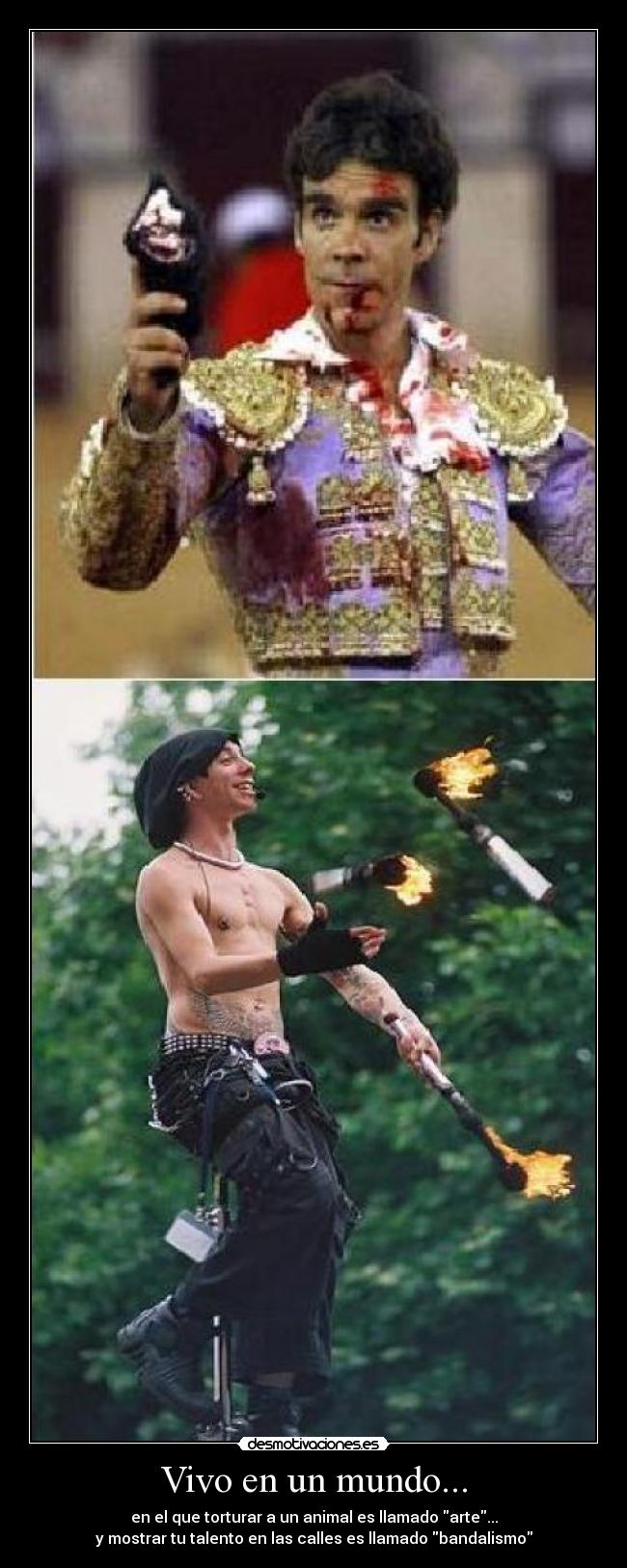 Vivo en un mundo... -