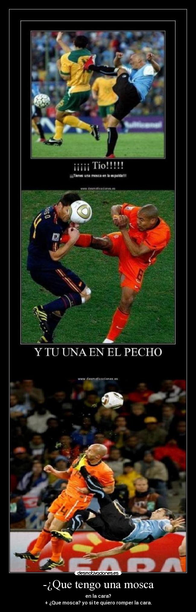 -¿Que tengo una mosca -