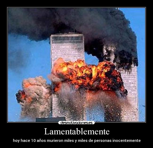 Lamentablemente - hoy hace 10 años murieron miles y miles de personas inocentemente