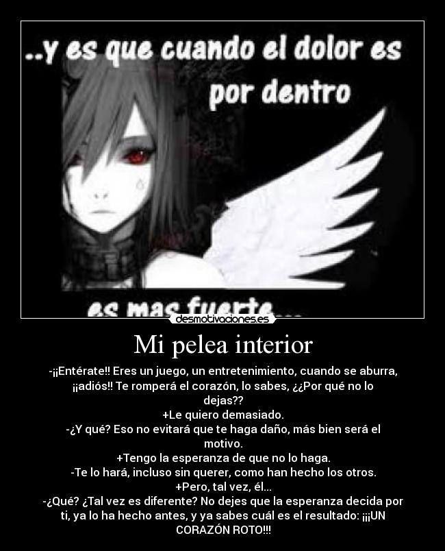 Mi pelea interior -