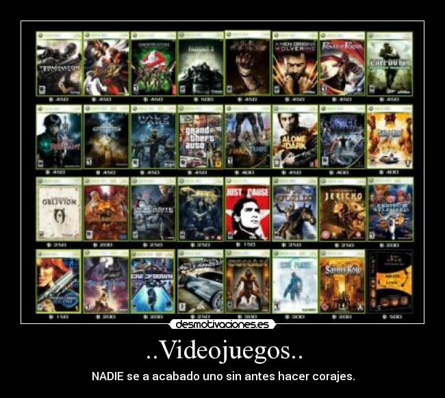 ..Videojuegos.. - NADIE se a acabado uno sin antes hacer corajes.