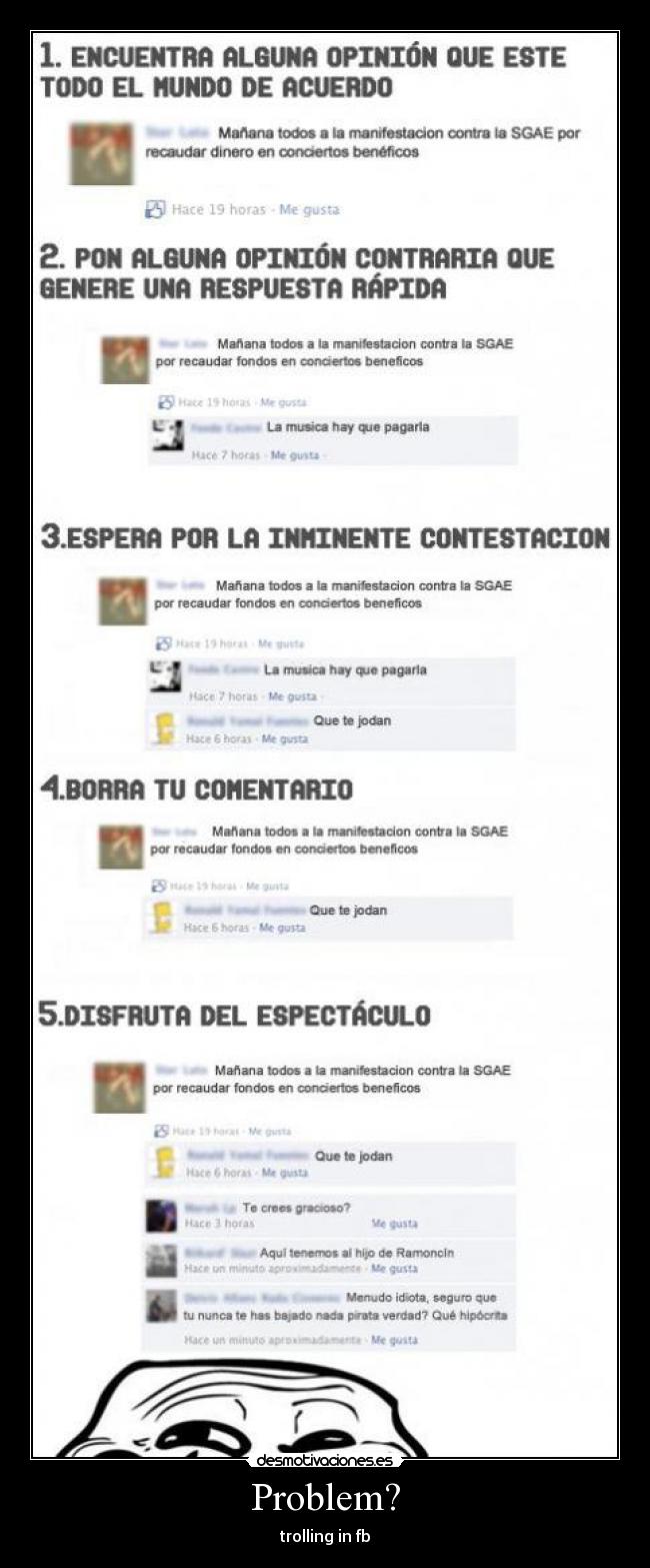 carteles problem trolling desmotivaciones