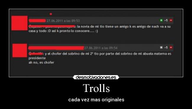 Trolls - cada vez mas originales
