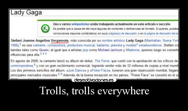 Trolls, trolls everywhere - 