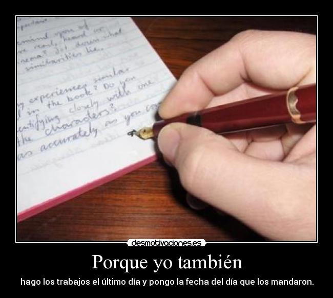 Porque yo también - 