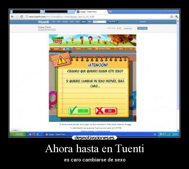 Ahora hasta en Tuenti - es caro cambiarse de sexo