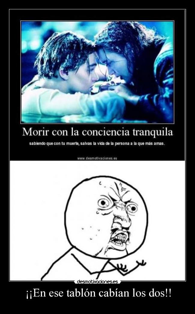 ¡¡En ese tablón cabían los dos!! - 