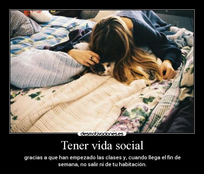 Tener vida social - 