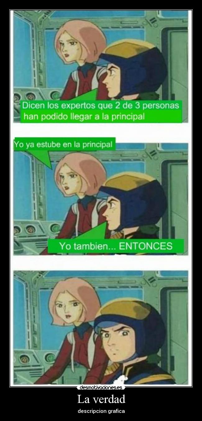 La verdad - descripcion grafica