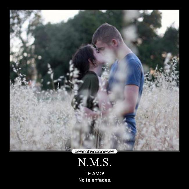 N.M.S. - TE AMO!
No te enfades.