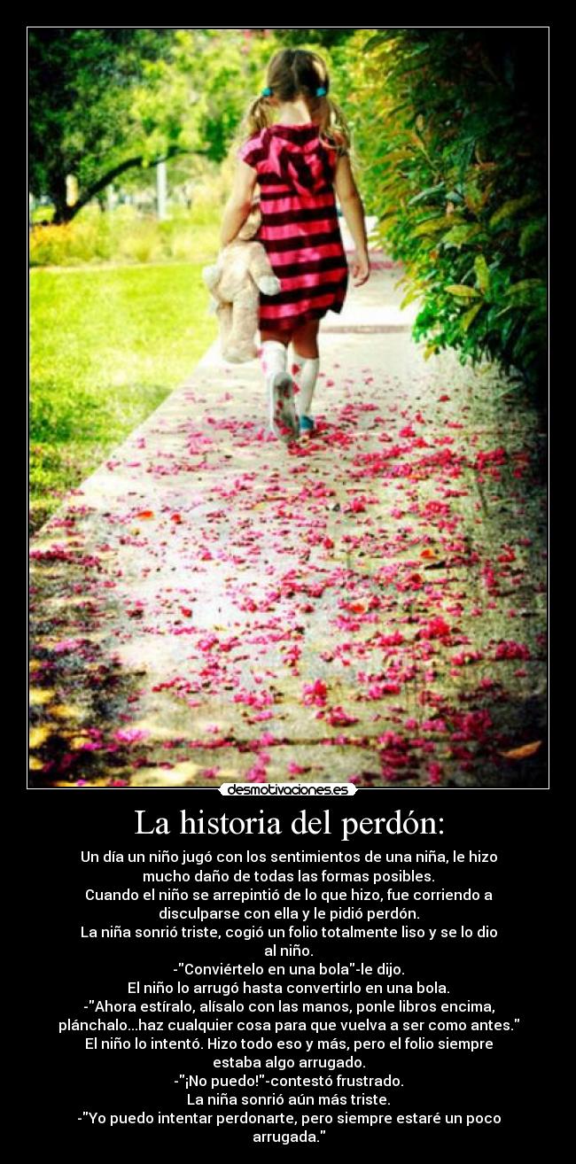 La historia del perdón: -