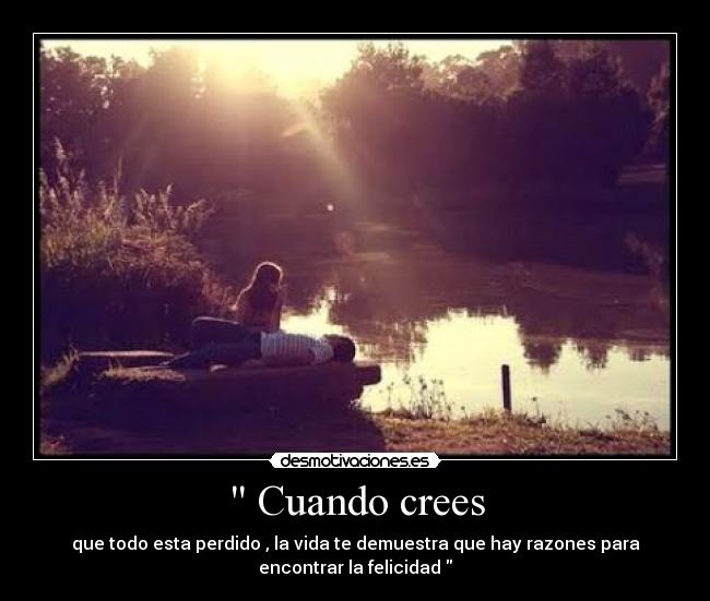 Cuando crees -
