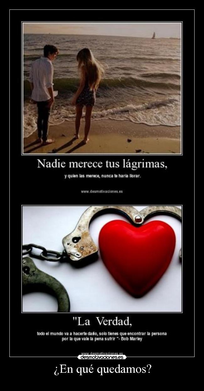 ¿En qué quedamos? -