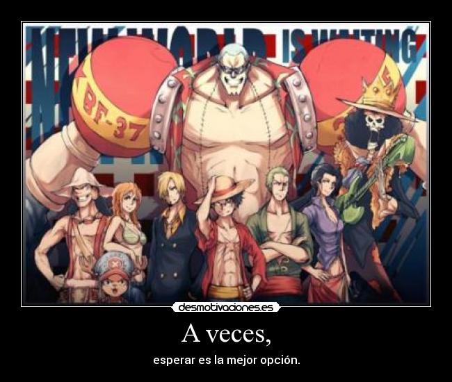 carteles one piece luffy zoro nami sanji chopper usopp brook franky nico robin new world timeskip desmotivaciones