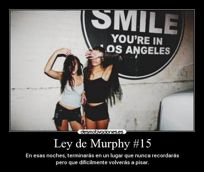 Ley de Murphy #15 - 