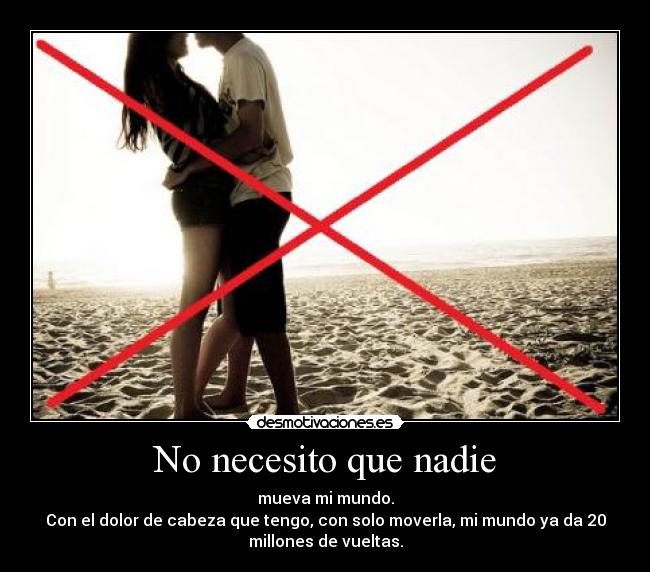 No necesito que nadie - 
