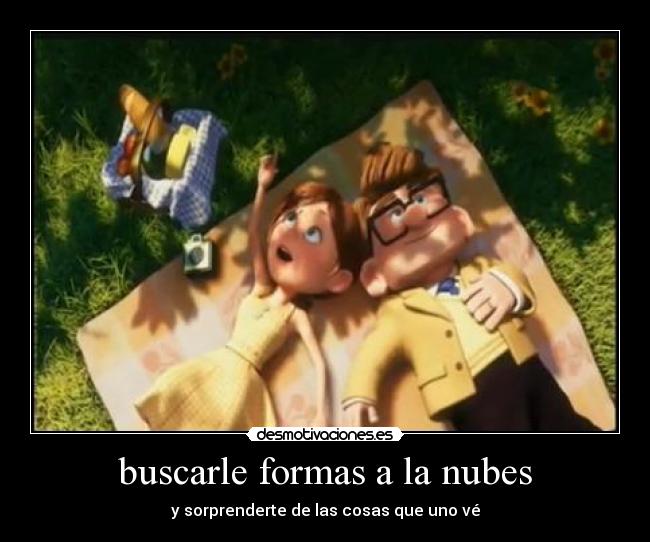 buscarle formas a la nubes -