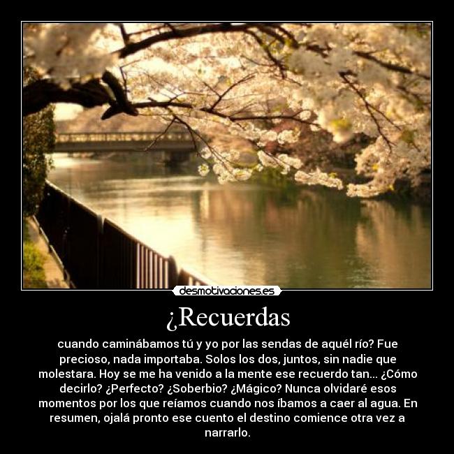 ¿Recuerdas -