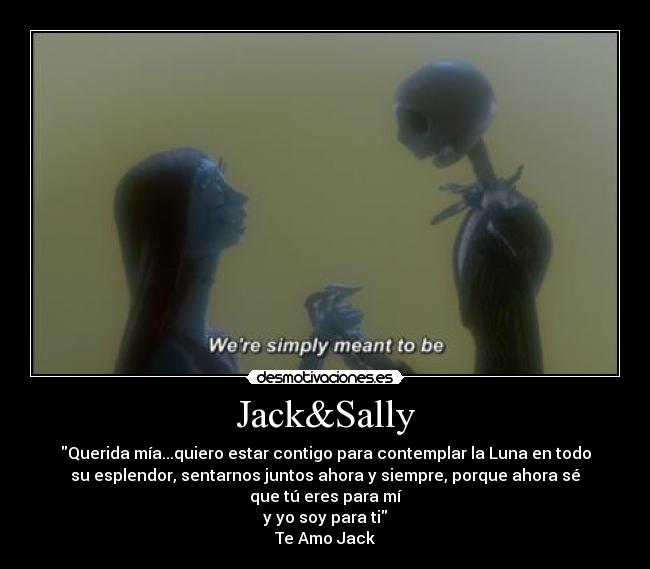 carteles jack sally para siempre desmotivaciones