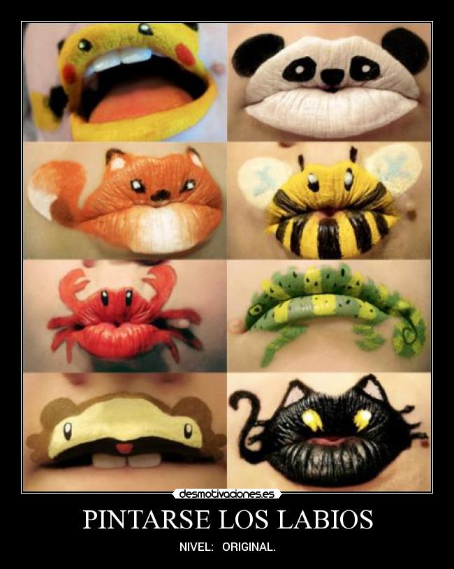 PINTARSE LOS LABIOS -