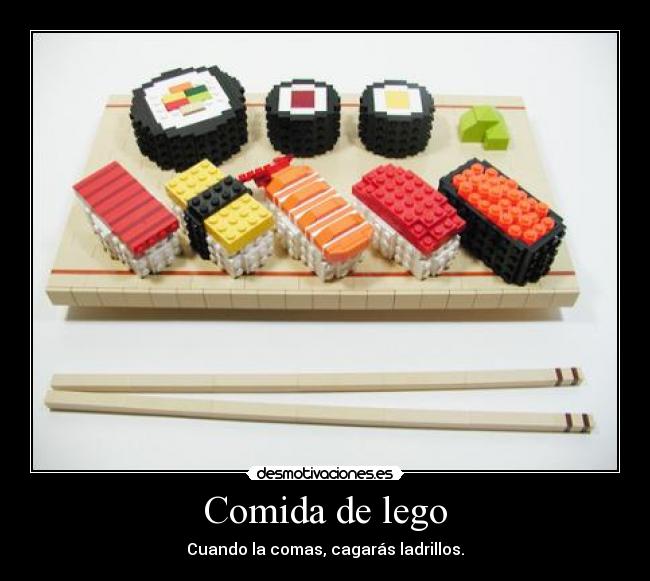 Comida de lego -