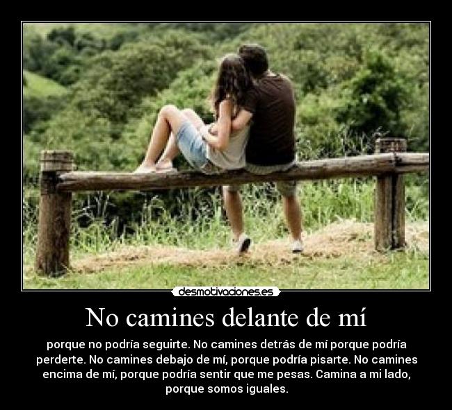 No camines delante de mí - 