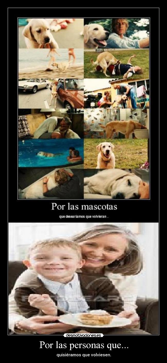 Por las personas que... -