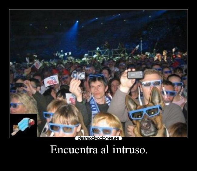 Encuentra al intruso. -