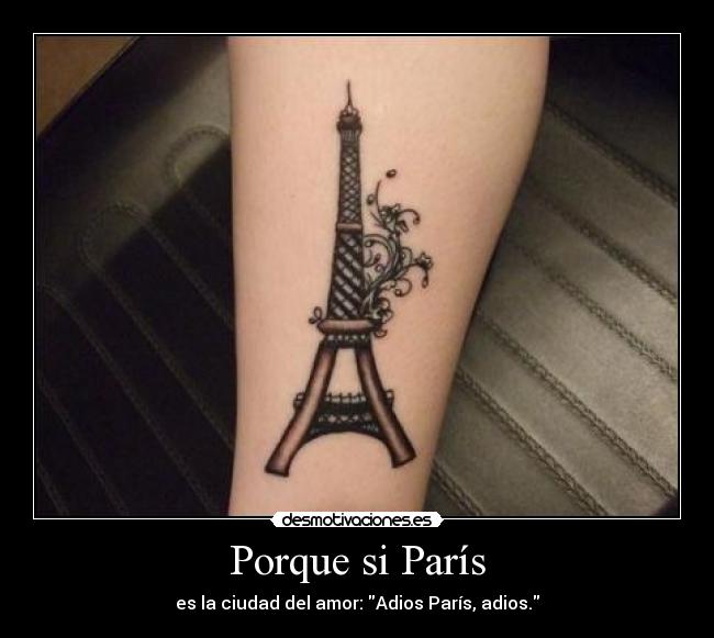 Porque si París -