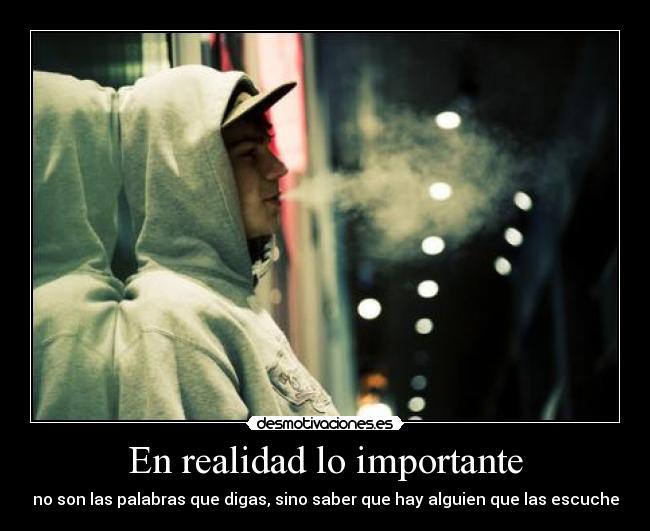 En realidad lo importante - 