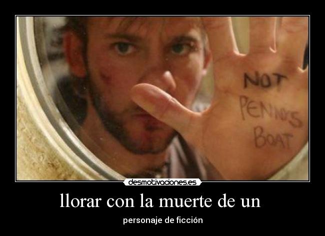 llorar con la muerte de un -
