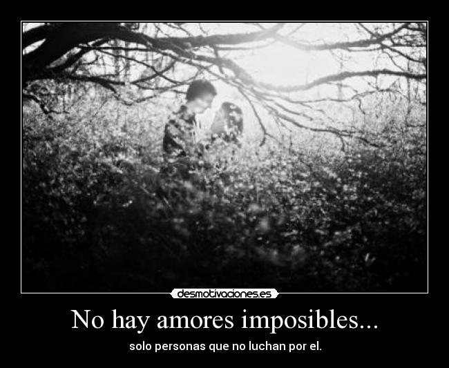 No hay amores imposibles... -