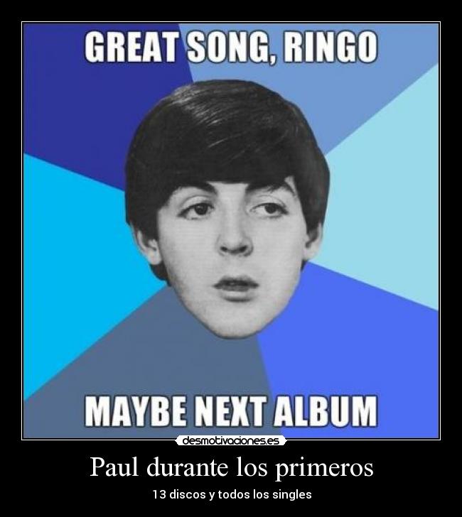 Paul durante los primeros - 13 discos y todos los singles