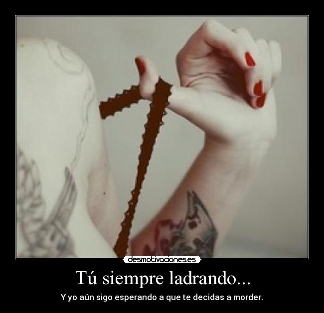 Tú siempre ladrando... - 