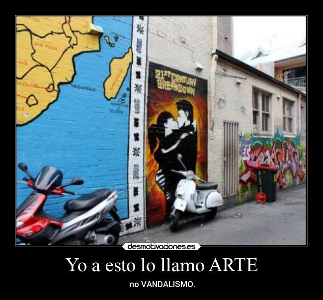 Yo a esto lo llamo ARTE - no VANDALISMO.