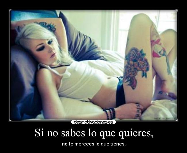 carteles sabes que quieres mereces que tienes desmotivaciones