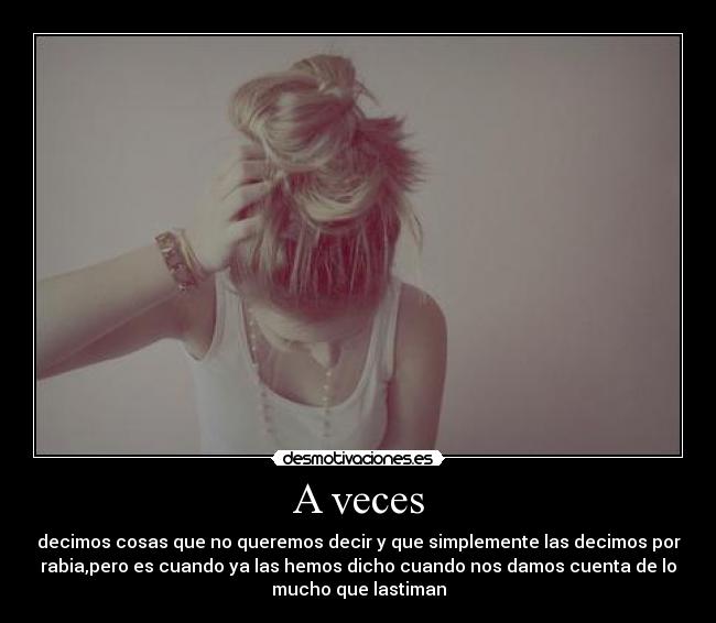 A veces -