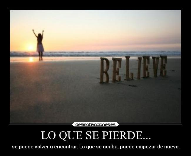 LO QUE SE PIERDE... -