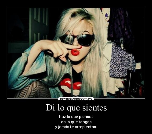 Di lo que sientes - 