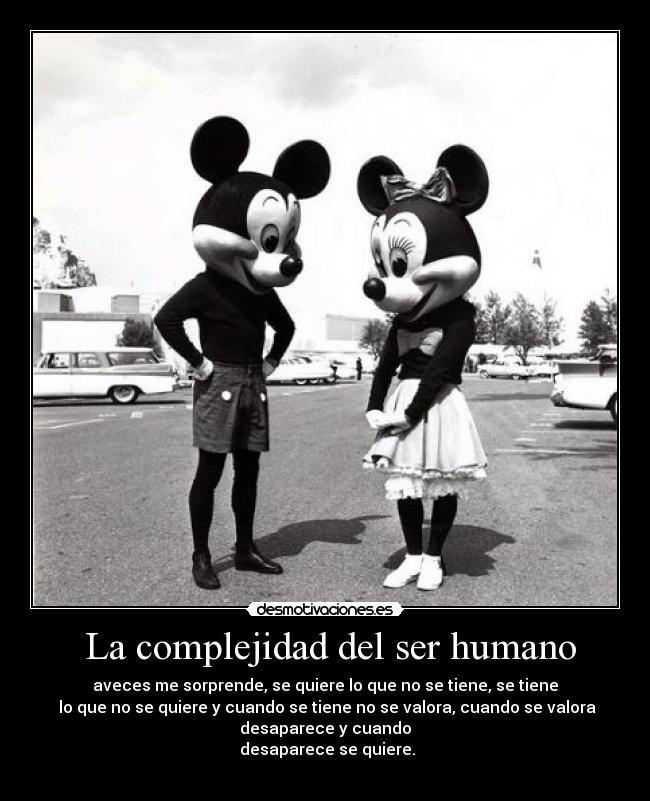 La complejidad del ser humano -