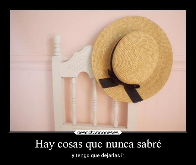 Hay cosas que nunca sabré - 