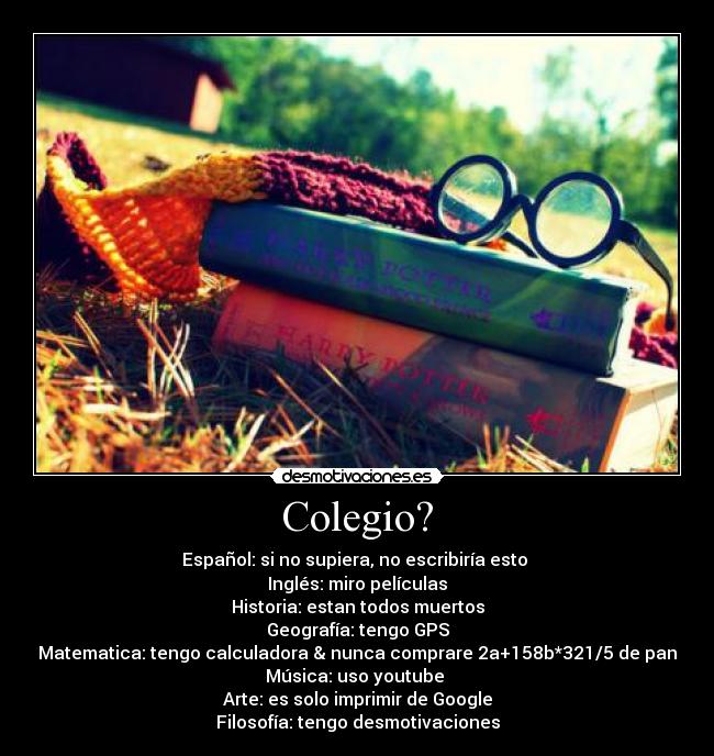 Colegio? -