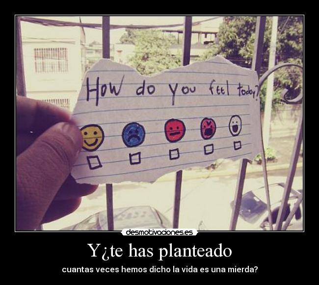 Y¿te has planteado -