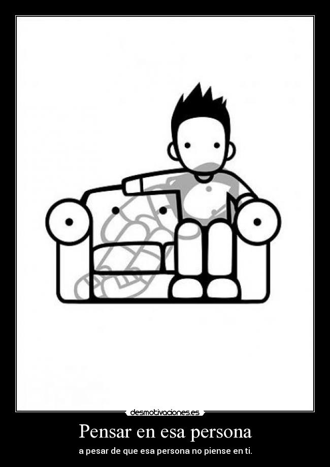 Pensar en esa persona -