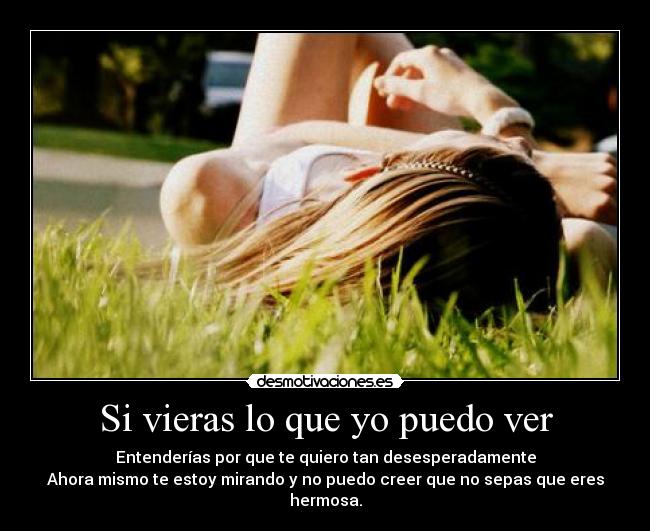 Si vieras lo que yo puedo ver -