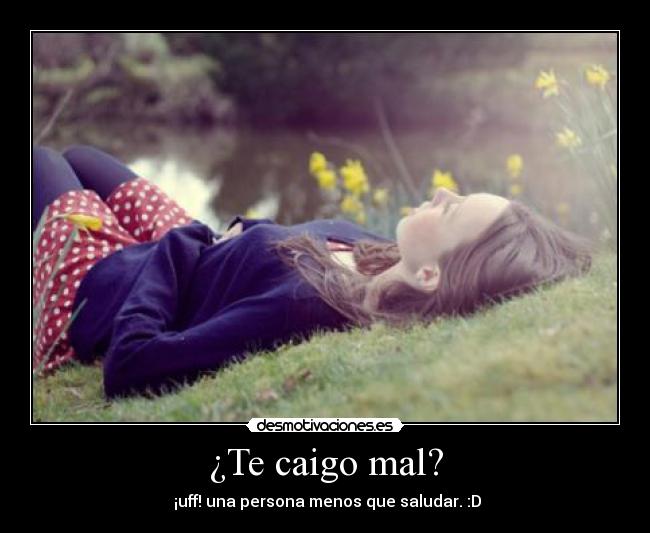 ¿Te caigo mal? - 