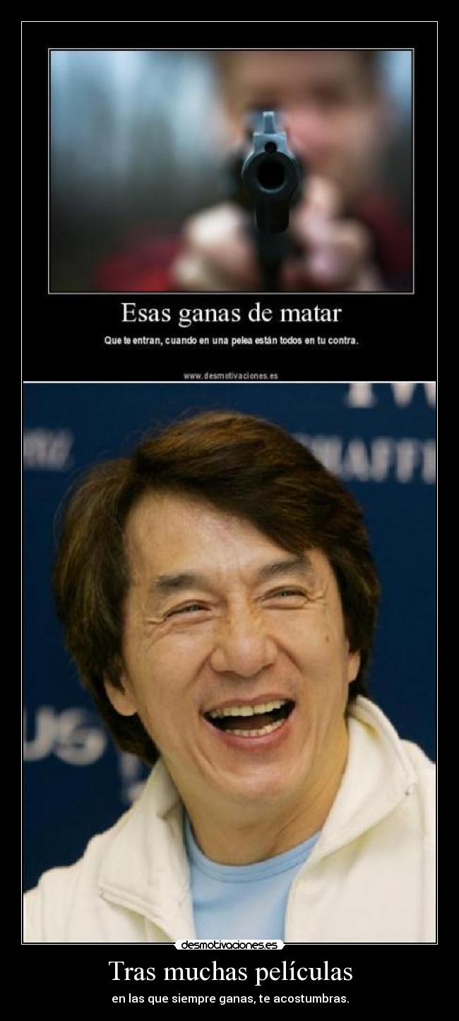 carteles jackie chan peliculas chinos enemigos desmotivaciones