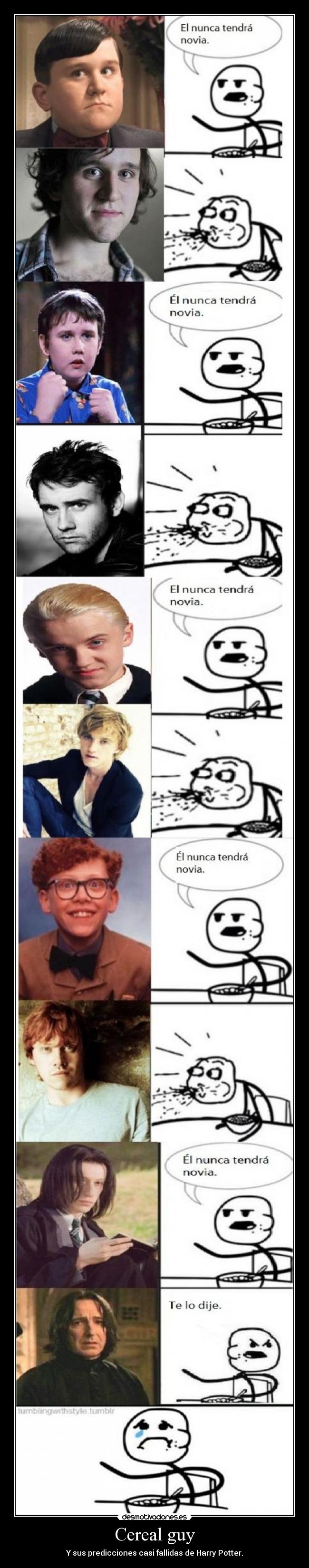 Cereal guy - Y sus predicciones casi fallidas de Harry Potter.