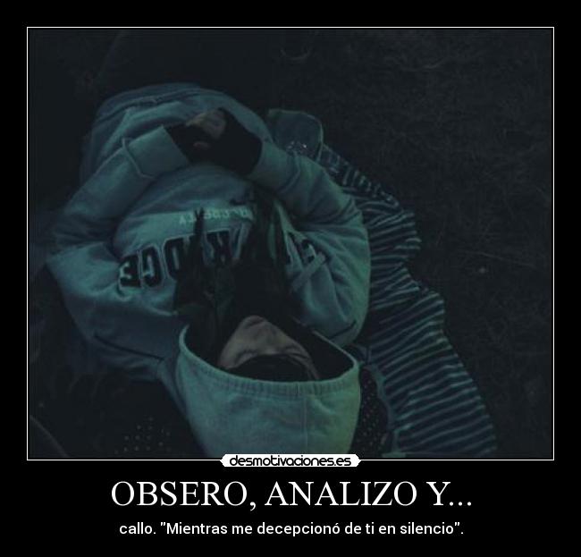 OBSERO, ANALIZO Y... - 
